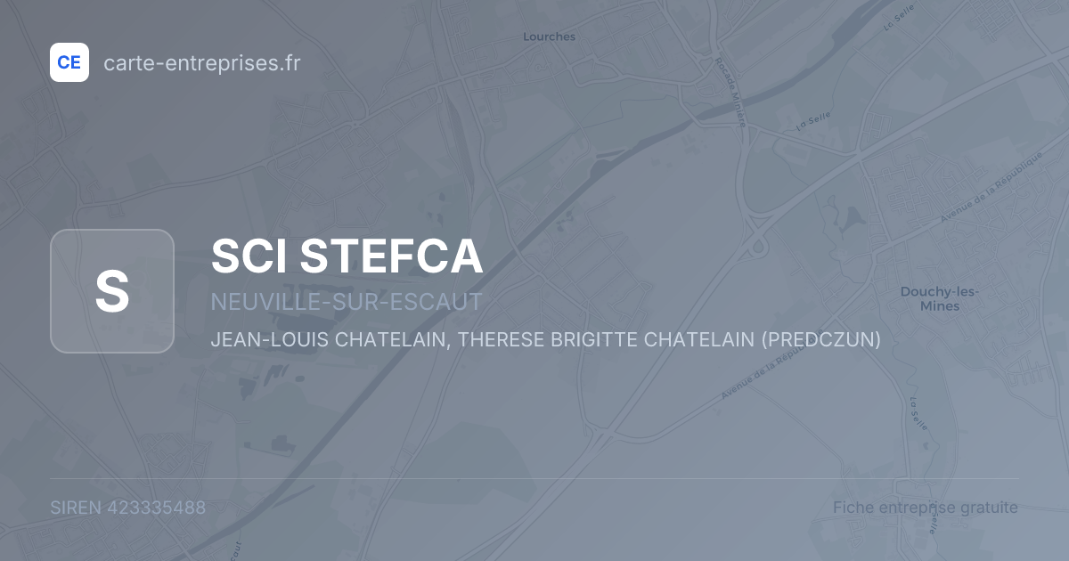 SCI STEFCA — 423335488 — fiche entreprise