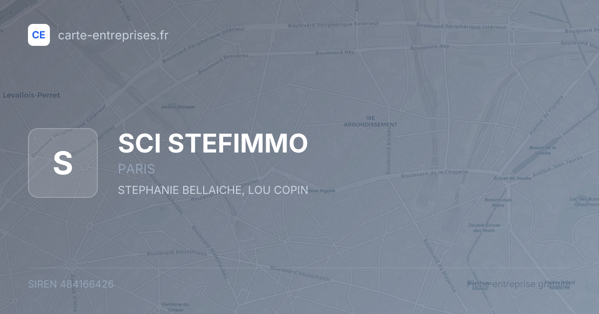 SCI STEFIMMO — 484166426 — fiche entreprise