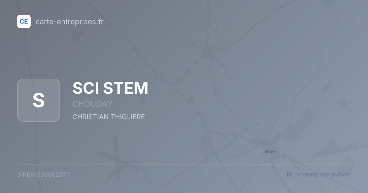 SCI STEM — 538862871 — fiche entreprise