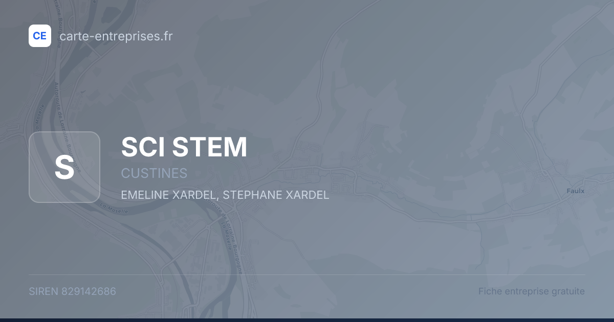 SCI STEM — 829142686 — fiche entreprise