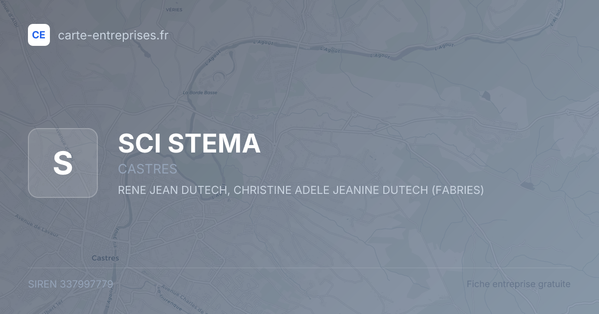 SCI STEMA — 337997779 — fiche entreprise