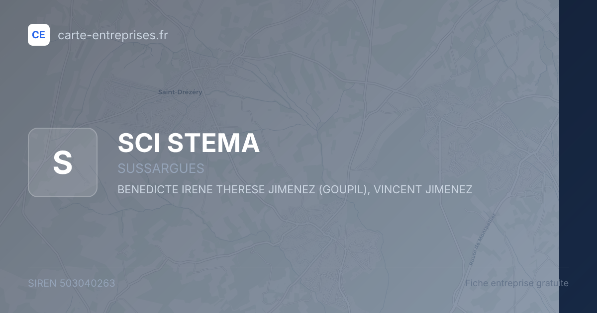 SCI STEMA — 503040263 — fiche entreprise