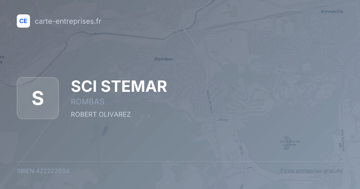 SCI STEMAR — 422222034 — fiche entreprise