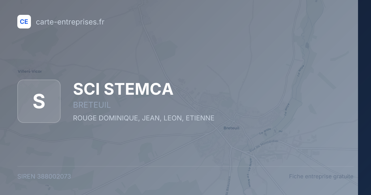 SCI STEMCA — 388002073 — fiche entreprise