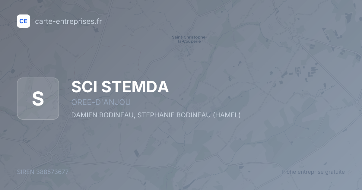 SCI STEMDA — 388573677 — fiche entreprise