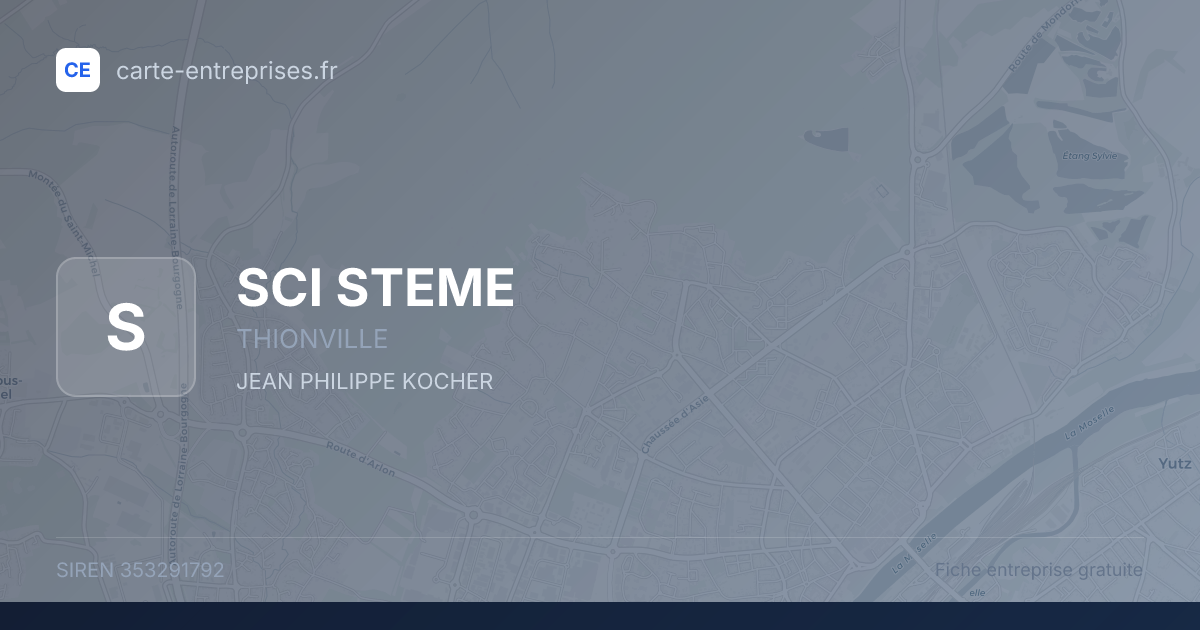 SCI STEME — 353291792 — fiche entreprise