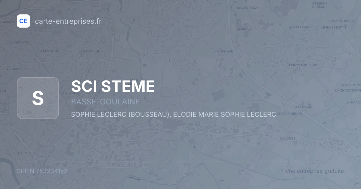 SCI STEME — 753234152 — fiche entreprise
