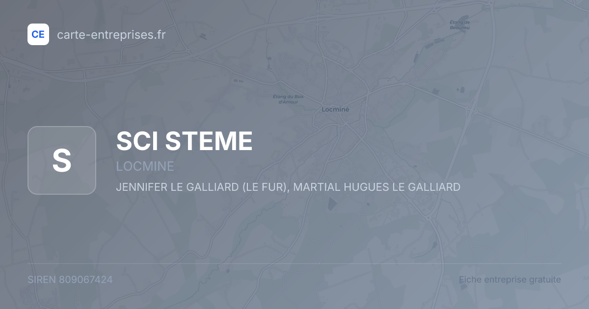 SCI STEME — 809067424 — fiche entreprise