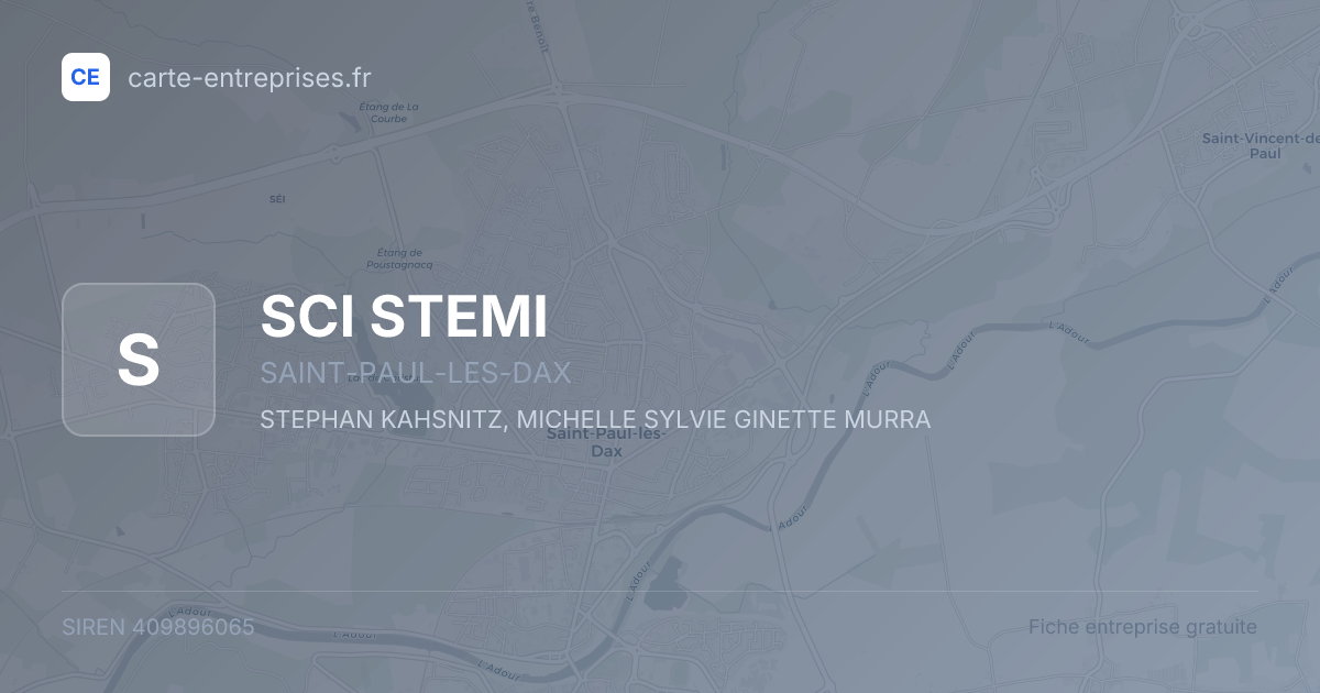 SCI STEMI — 409896065 — fiche entreprise