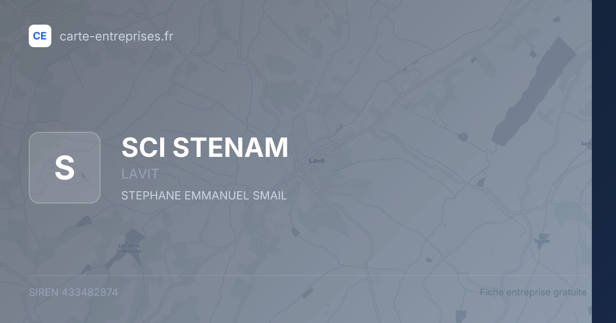 SCI STENAM — 433482874 — fiche entreprise