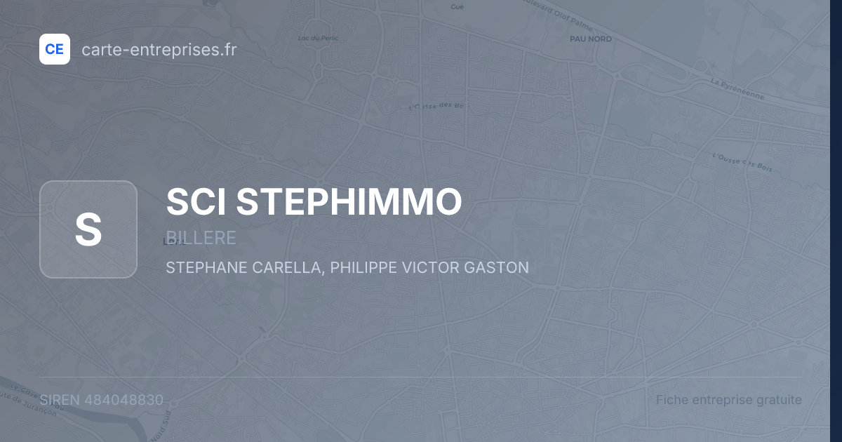 SCI STEPHIMMO — 484048830 — fiche entreprise