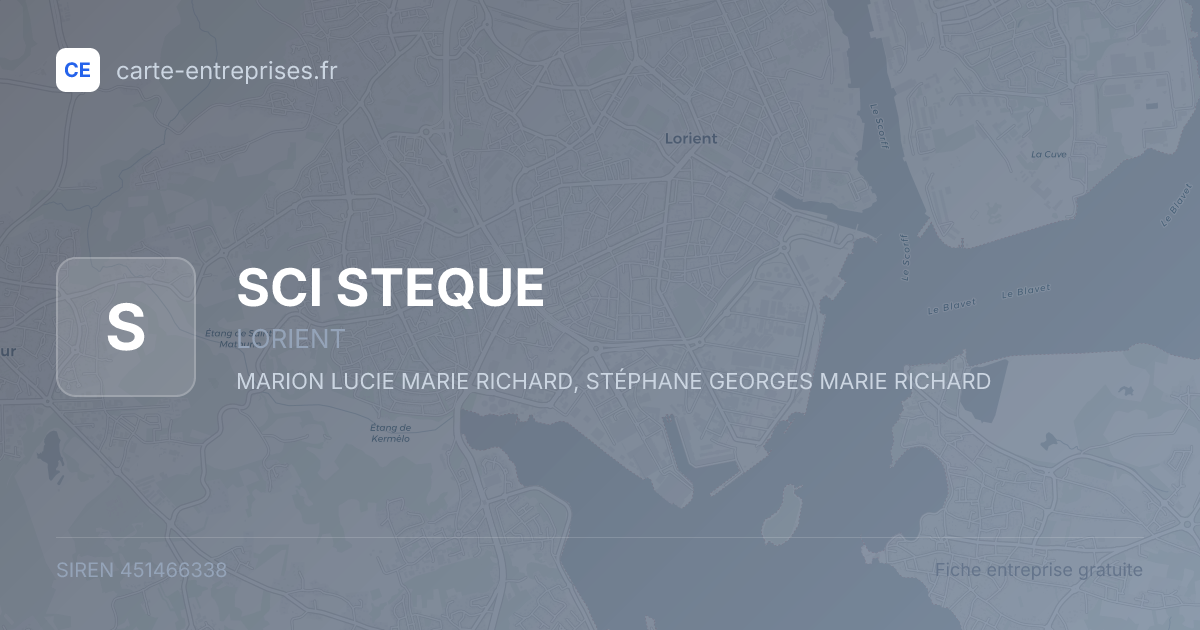 SCI STEQUE — 451466338 — fiche entreprise