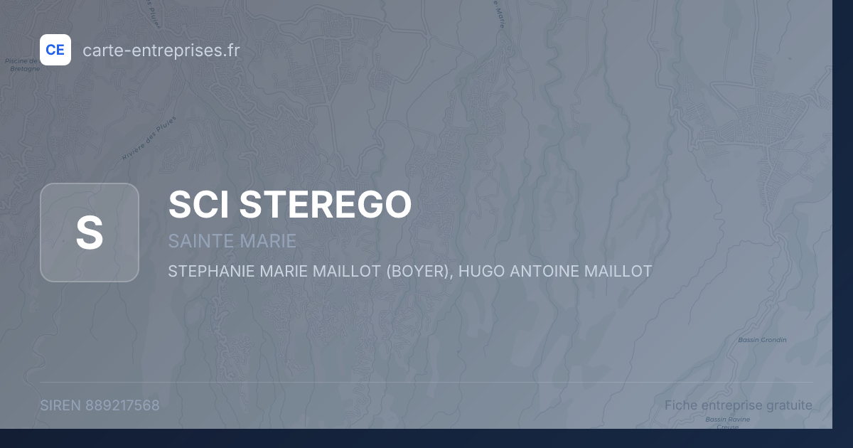 SCI STEREGO — 889217568 — fiche entreprise