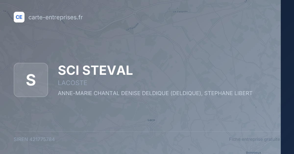 SCI STEVAL — 421775784 — fiche entreprise
