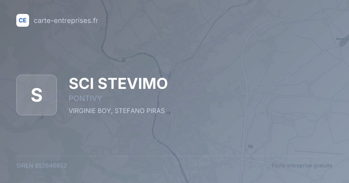 SCI STEVIMO — 852646652 — fiche entreprise