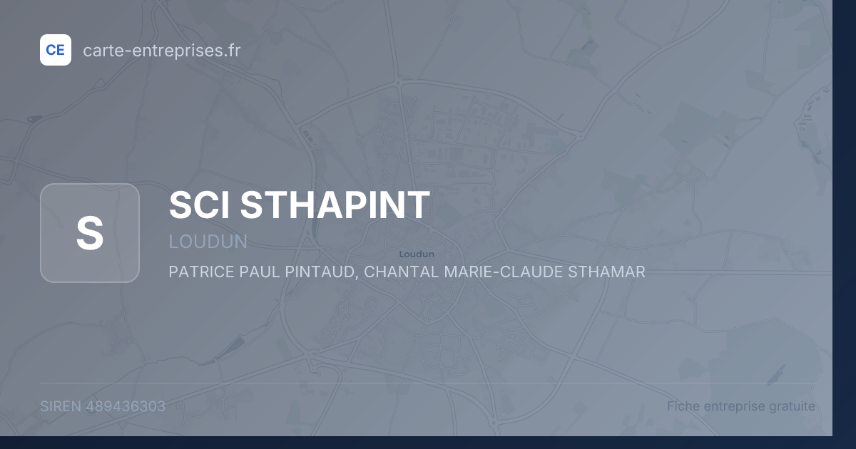 SCI STHAPINT — 489436303 — fiche entreprise
