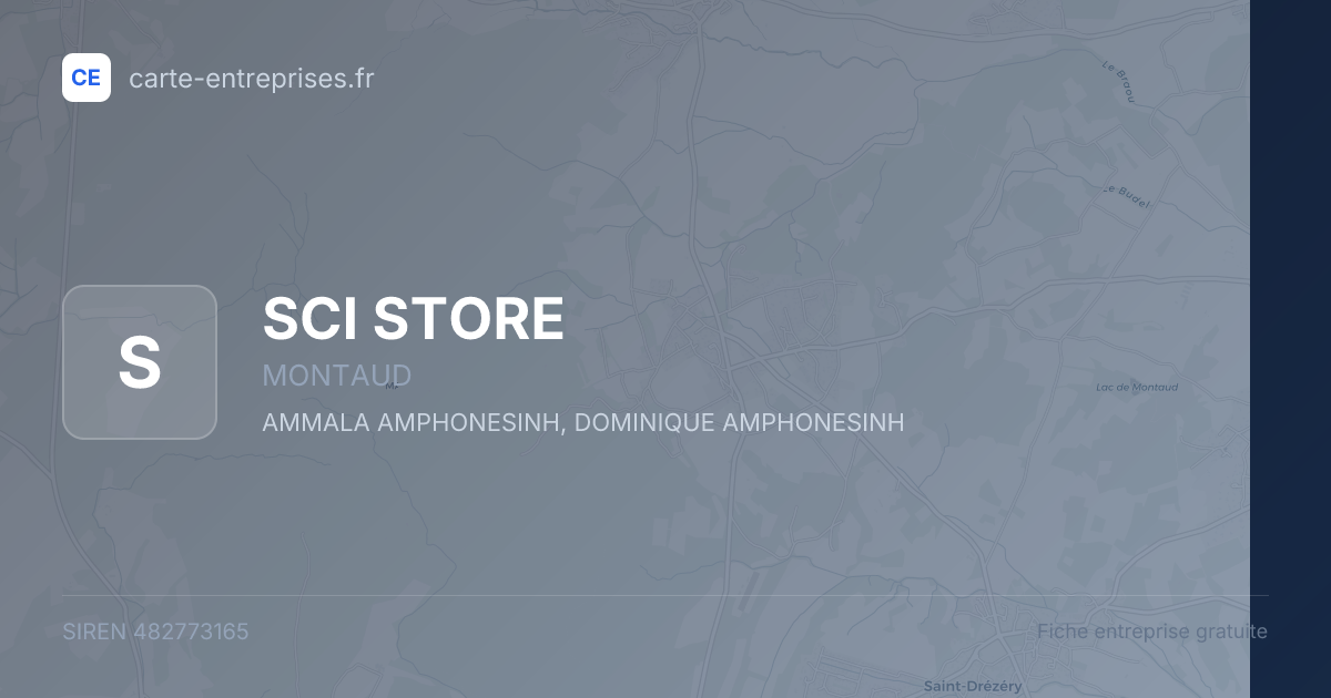 SCI STORE — 482773165 — fiche entreprise