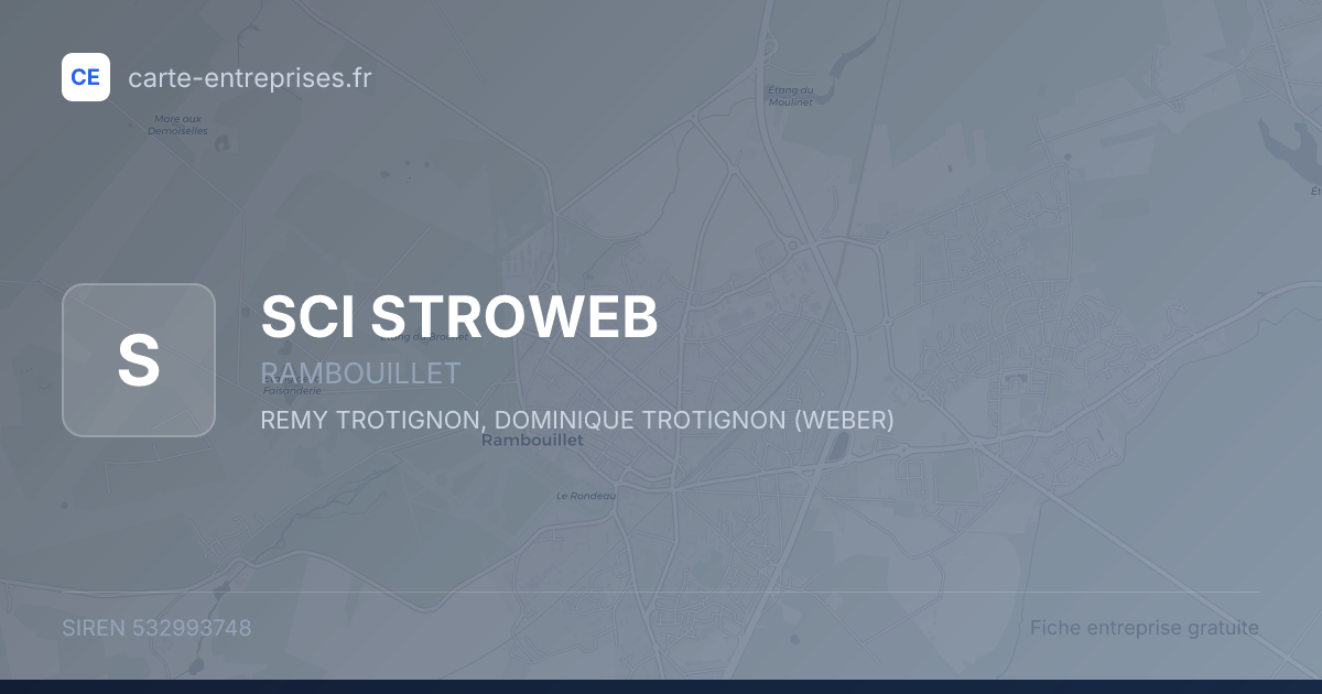 SCI STROWEB — 532993748 — fiche entreprise