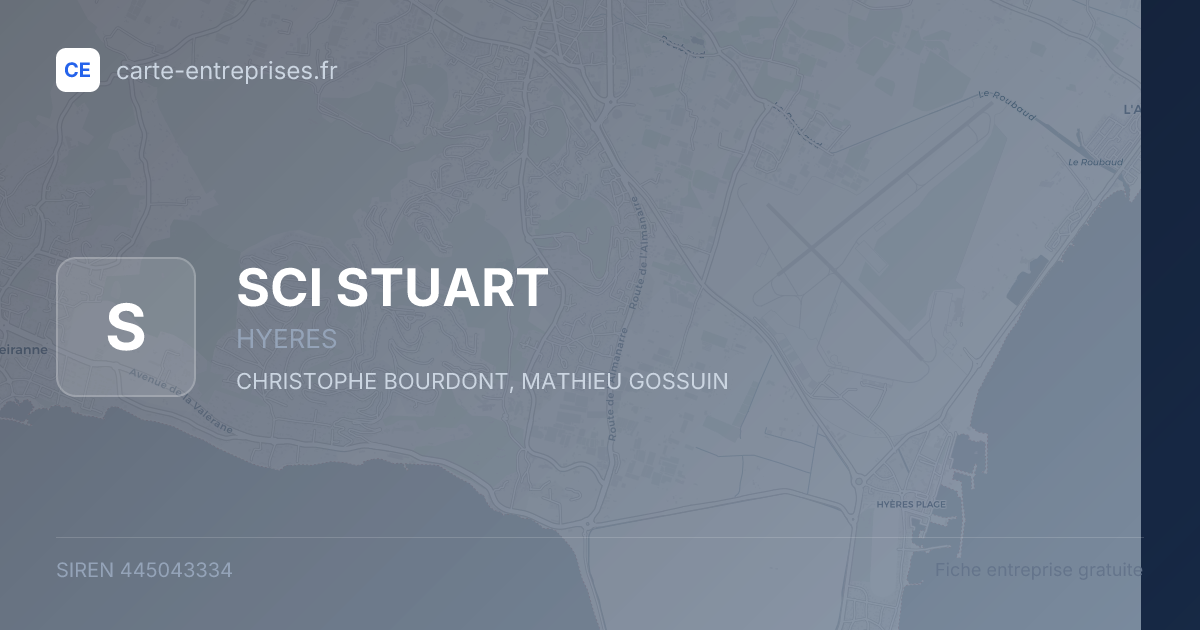 SCI STUART — 445043334 — fiche entreprise