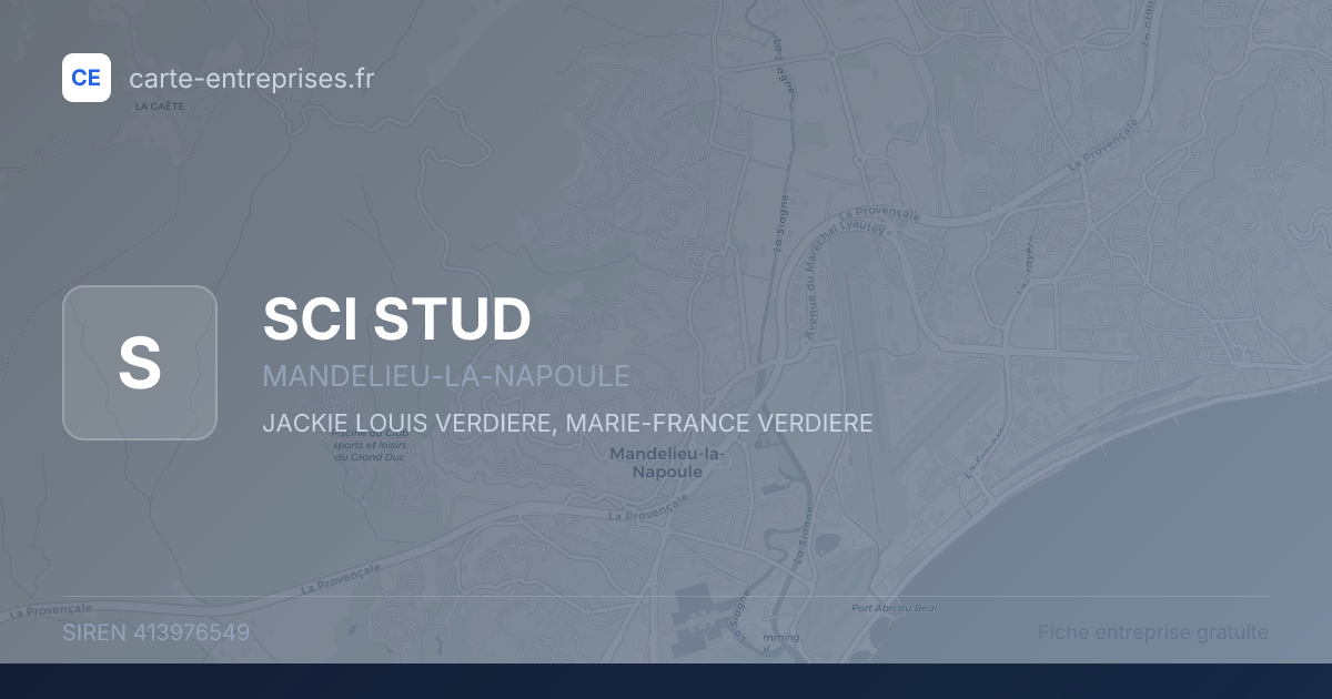 SCI STUD — 413976549 — fiche entreprise