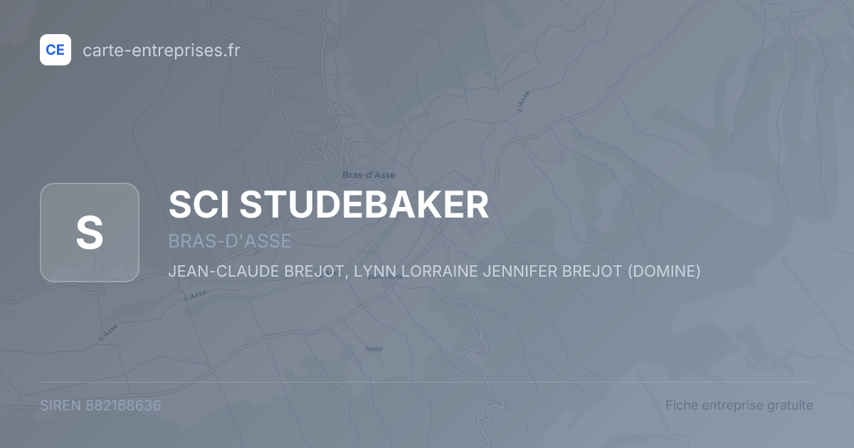 SCI STUDEBAKER — 882168636 — fiche entreprise