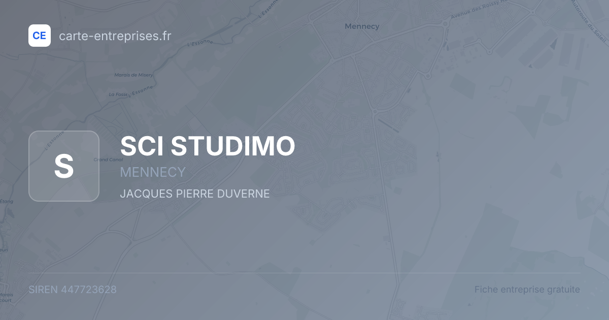 SCI STUDIMO — 447723628 — fiche entreprise