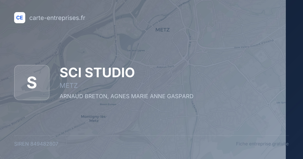 SCI STUDIO — 849482807 — fiche entreprise