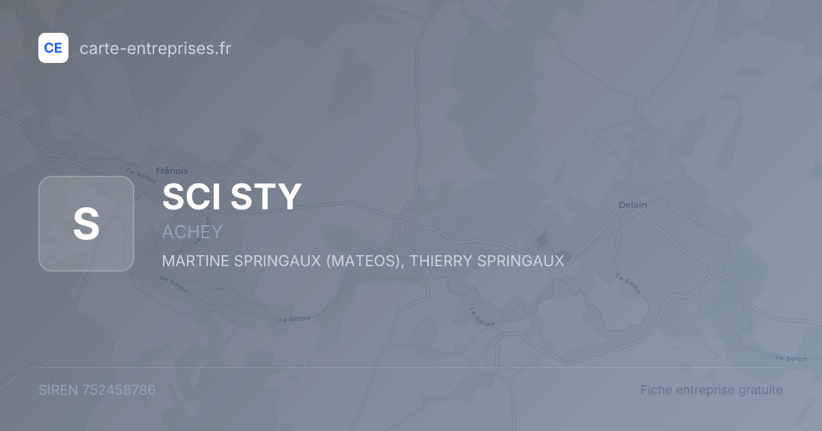 SCI STY — 752458786 — fiche entreprise