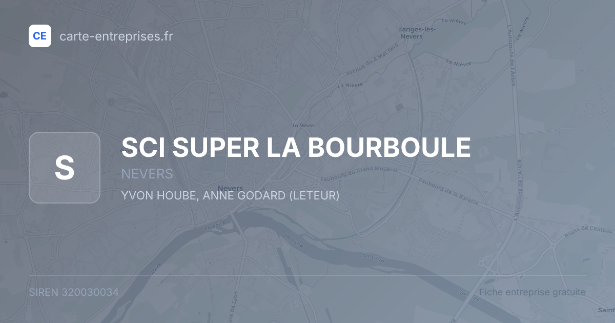 SCI SUPER LA BOURBOULE — 320030034 — fiche entreprise