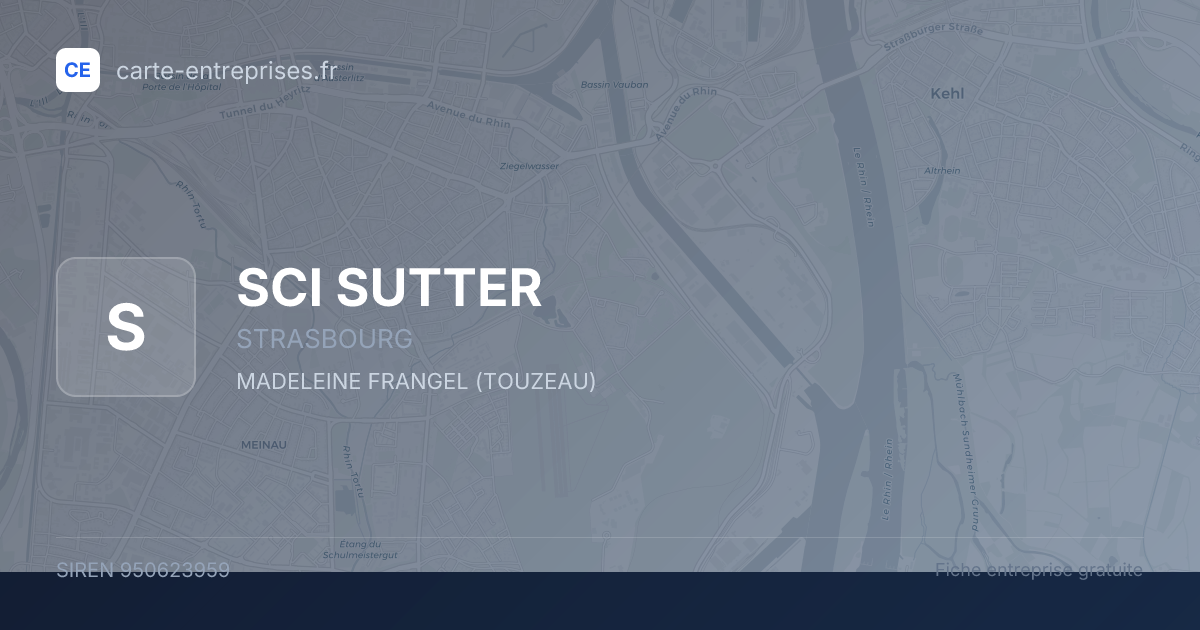 SCI SUTTER — 950623959 — fiche entreprise