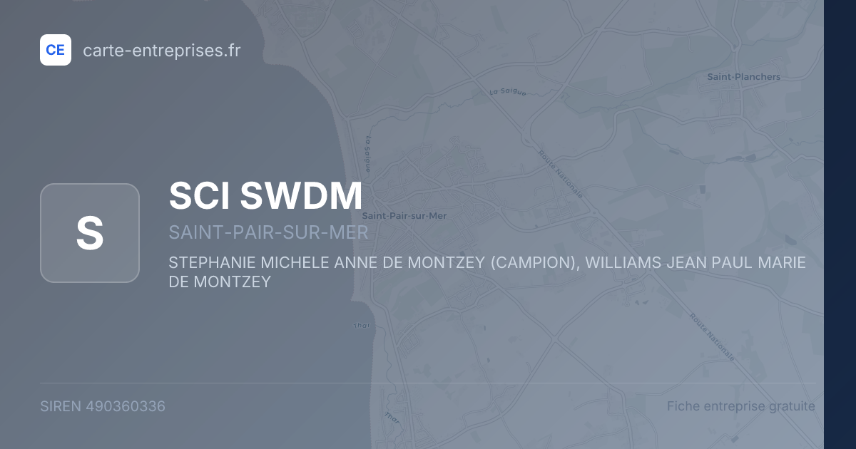 SCI SWDM — 490360336 — fiche entreprise