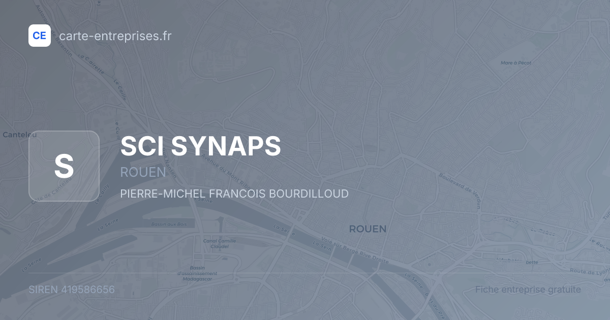 SCI SYNAPS — 419586656 — fiche entreprise