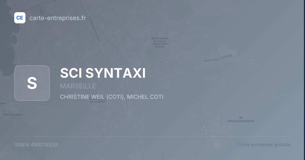 SCI SYNTAXI — 499014538 — fiche entreprise