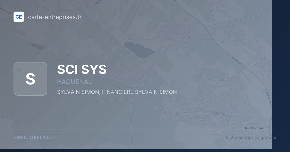 SCI SYS — 490678877 — fiche entreprise