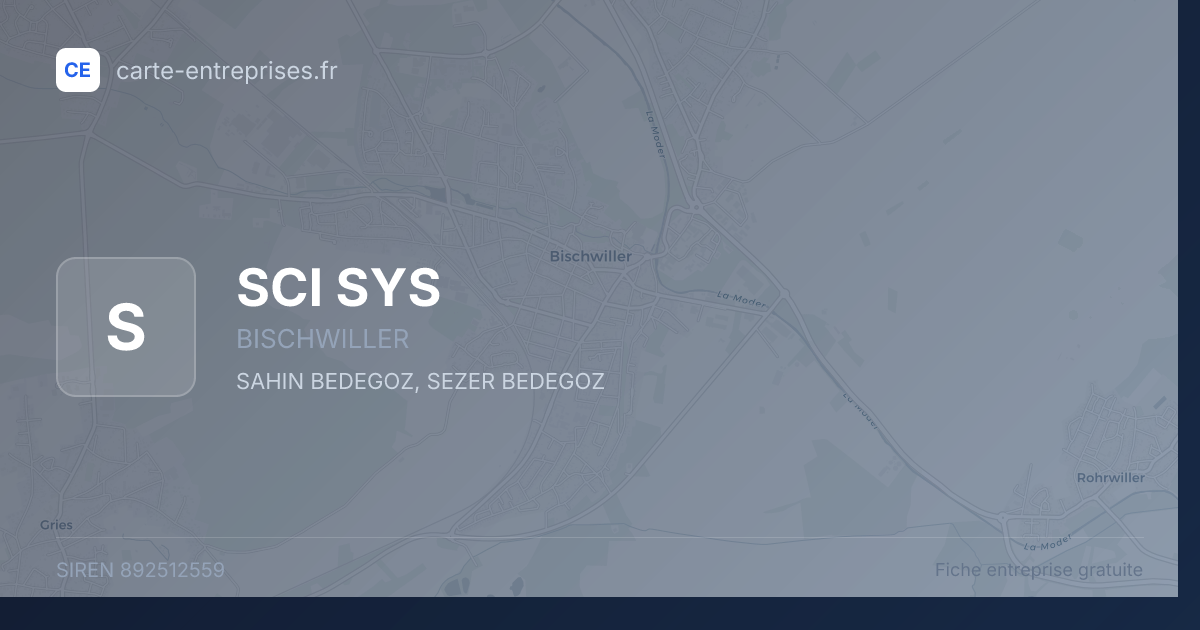 SCI SYS — 892512559 — fiche entreprise