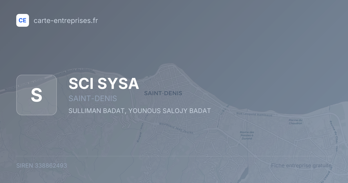 SCI SYSA — 338862493 — fiche entreprise