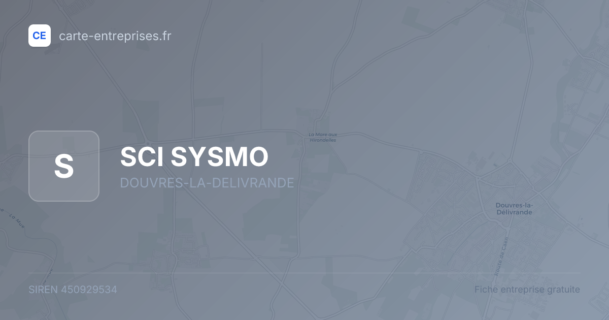 SCI SYSMO — 450929534 — fiche entreprise