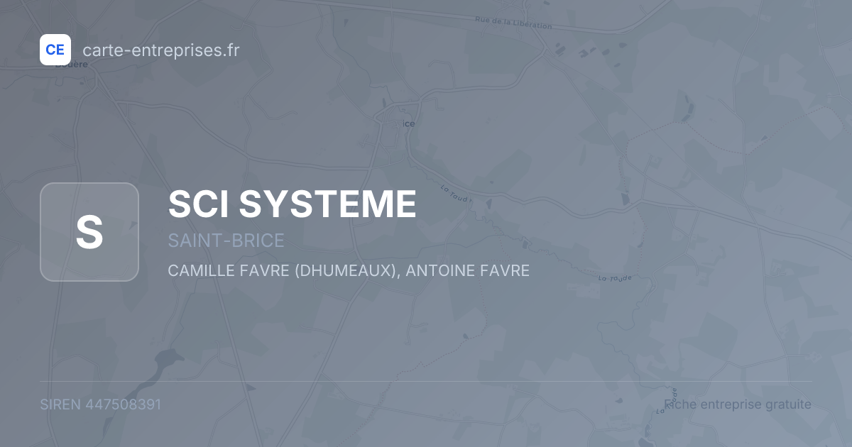 SCI SYSTEME — 447508391 — fiche entreprise