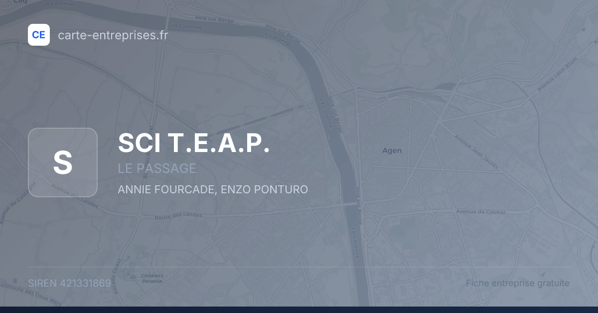 SCI T.E.A.P. — 421331869 — fiche entreprise
