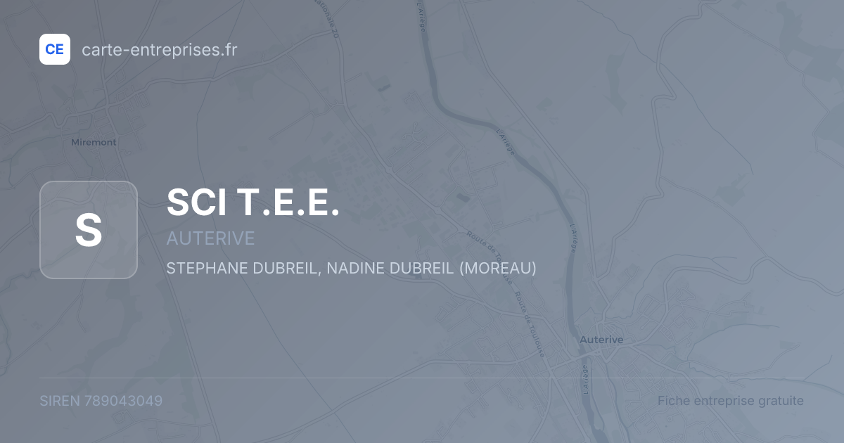 SCI T.E.E. — 789043049 — fiche entreprise