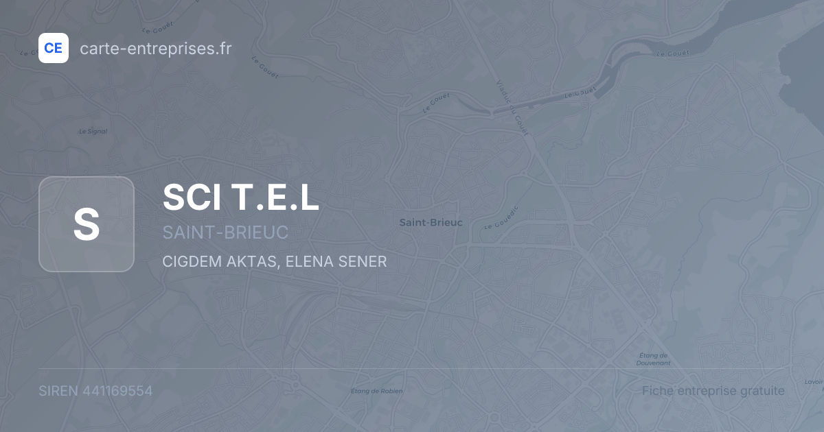 SCI T.E.L — 441169554 — fiche entreprise
