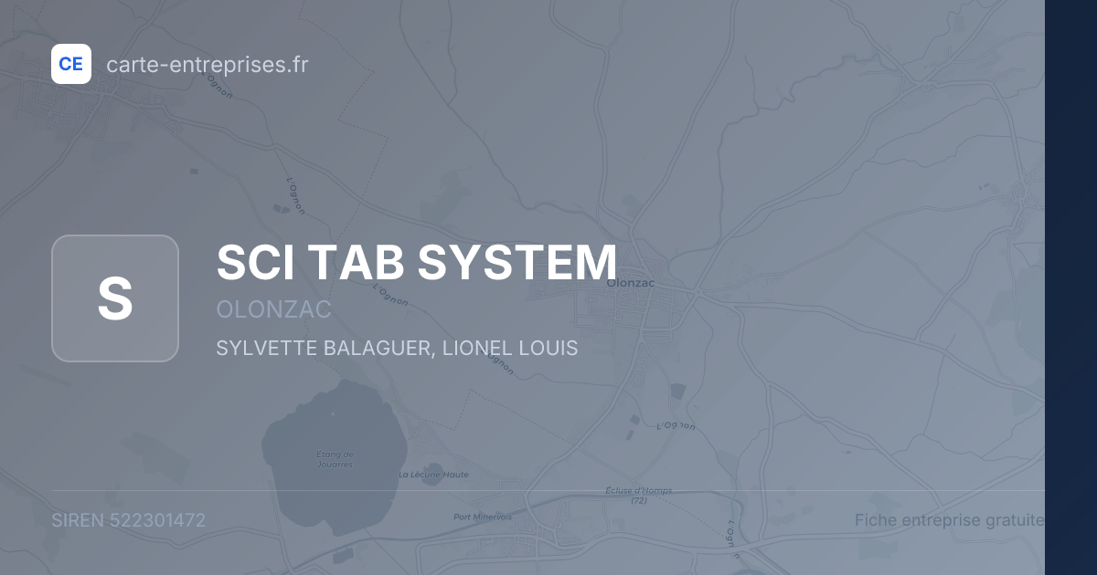 SCI TAB SYSTEM — 522301472 — fiche entreprise