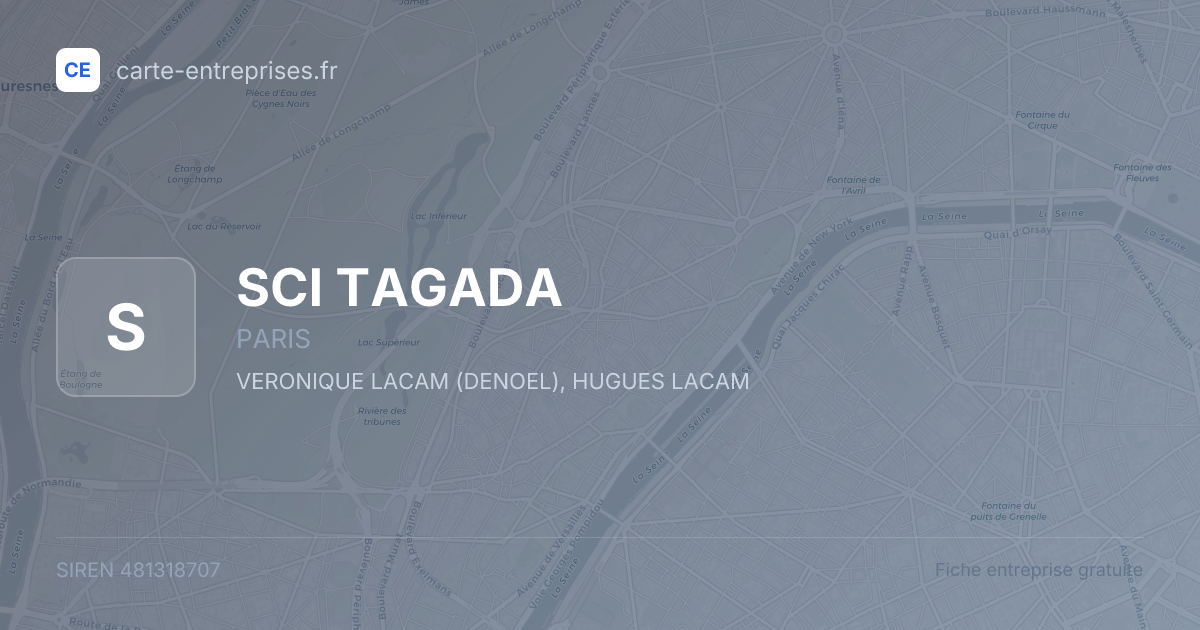 SCI TAGADA — 481318707 — fiche entreprise