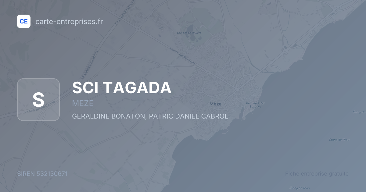 SCI TAGADA — 532130671 — fiche entreprise
