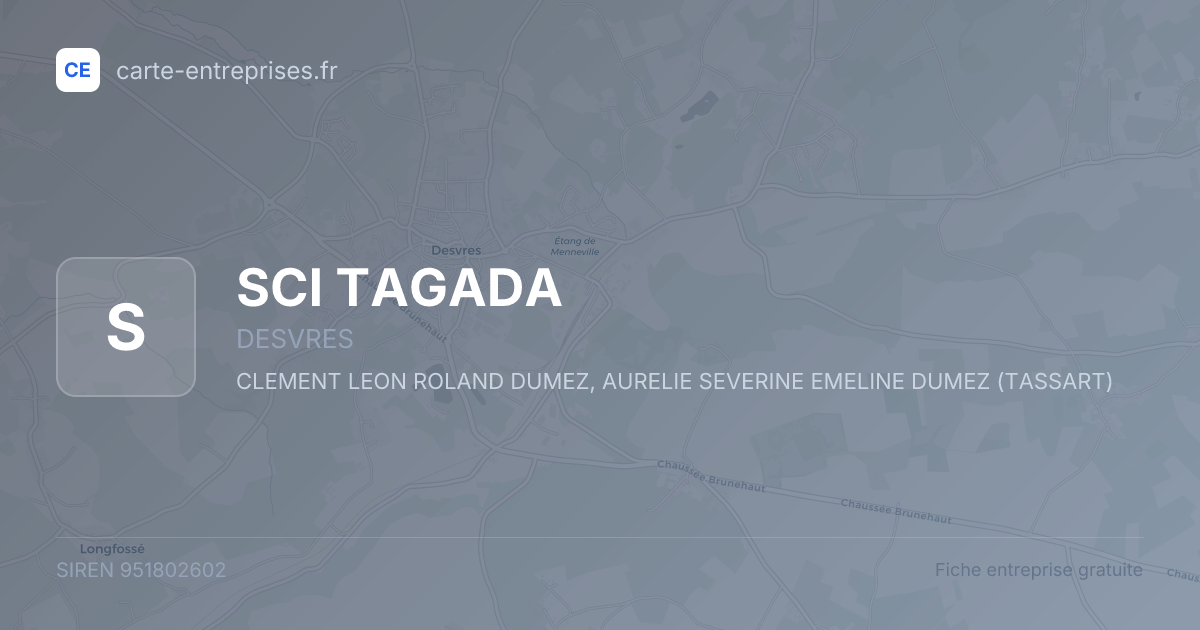 SCI TAGADA — 951802602 — fiche entreprise