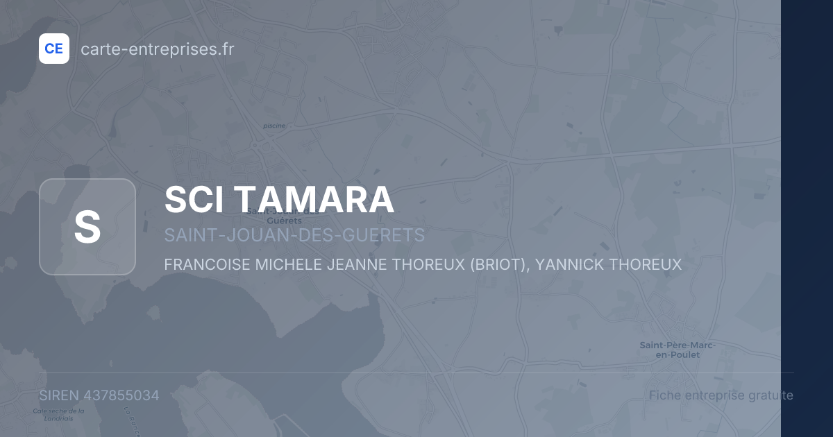 SCI TAMARA — 437855034 — fiche entreprise