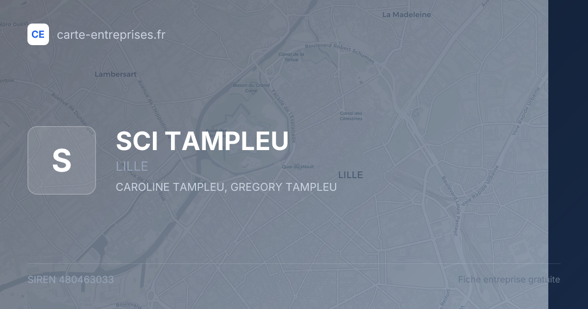 SCI TAMPLEU — 480463033 — fiche entreprise