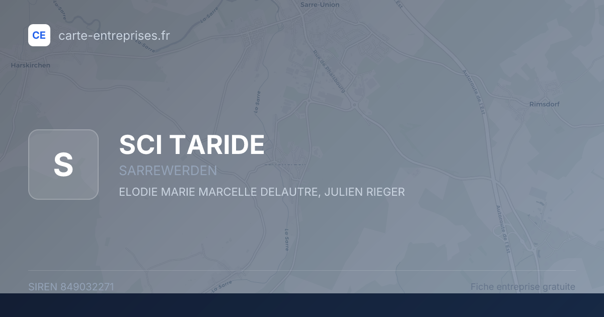 SCI TARIDE — 849032271 — fiche entreprise