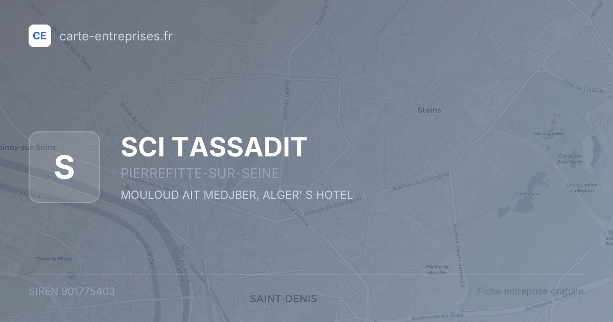 SCI TASSADIT — 901775403 — fiche entreprise