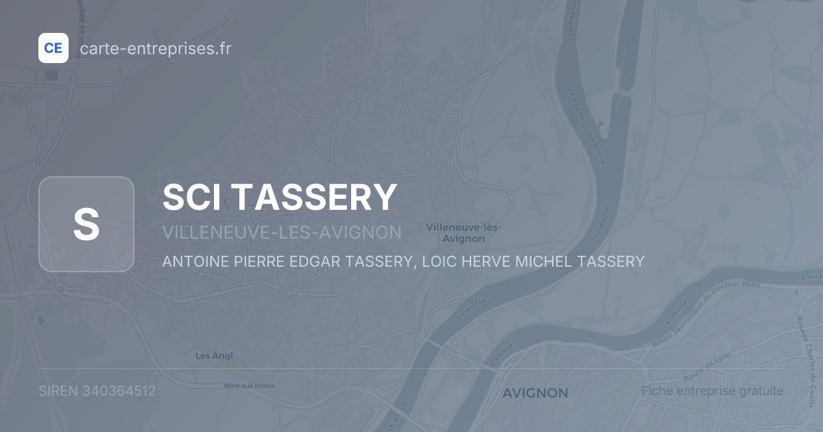 SCI TASSERY — 340364512 — fiche entreprise